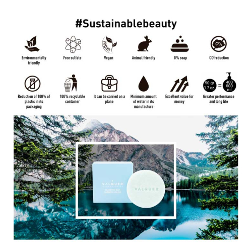 Valquer - Champú sólido Sky - Cabello normal