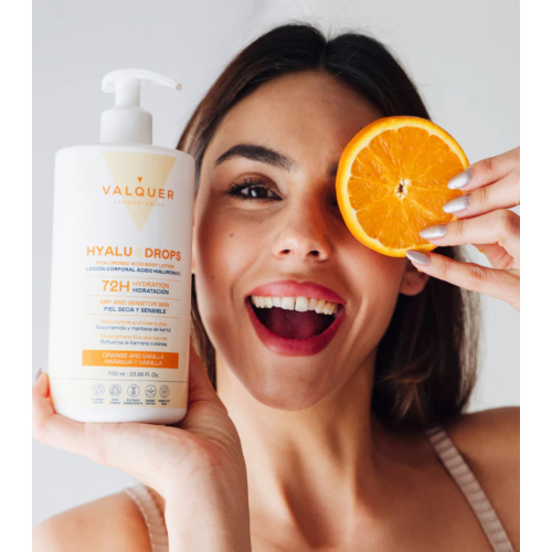 Valquer - Loción corporal hidratante 72h Hyaludrops - Naranja y Vainilla