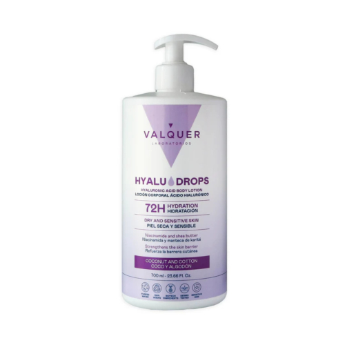 Valquer - Loción corporal hidratante 72h Hyaludrops - Coco y Algodón