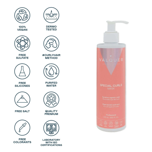 Valquer - Mascarilla capilar para cabellos rizados Special Curls - 275ml