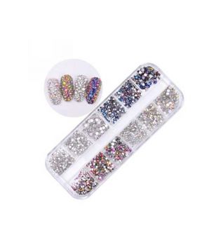 Varios - Brillantes para decoración de uñas - Multicolor mini