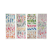 Varios - Pegatinas al agua para manicura 4 láminas - Ondas