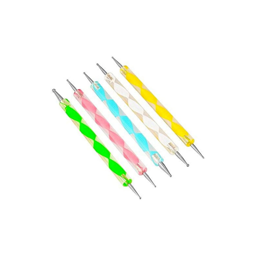 Bifull - Set de punzones de doble punta para decoración de uñas