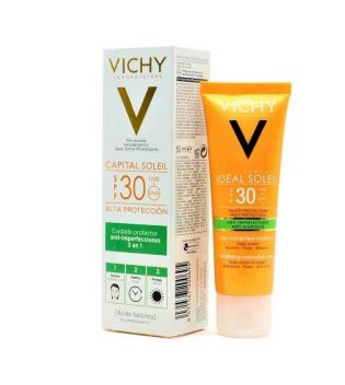 Vichy - *Capital Soleil* - Tratamiento anti imperfecciones 3 en 1 SPF30 Idéal Soleil