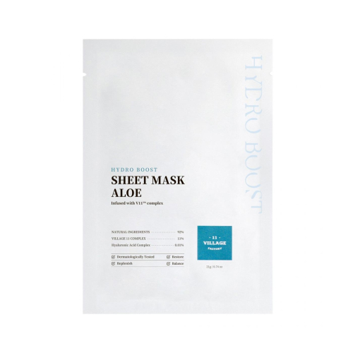 Village 11 Factory - *Hydro Boost* - Mascarilla facial de tejido refrescante con aloe vera