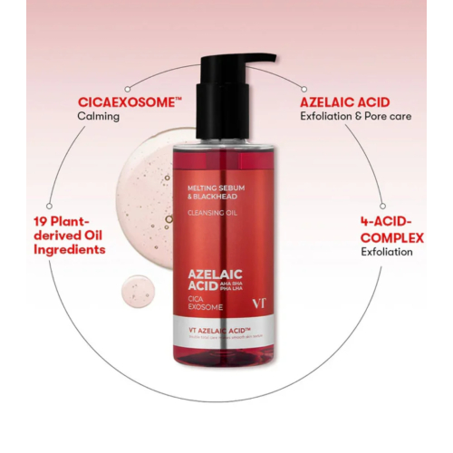 VT Cosmetics - *AZ Care* - Aceite limpiador para puntos negros Azelaic Acid CICA Exosome