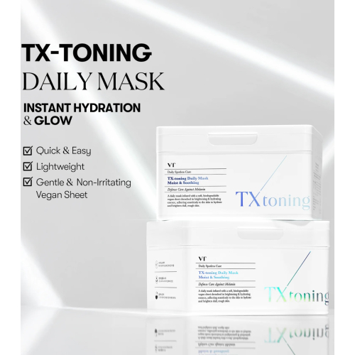 VT Cosmetics - Mascarilla despigmentante e hidratante TX-Toning - 30 unidades