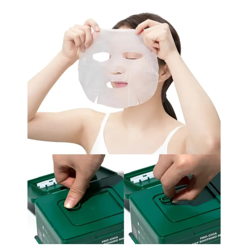 VT Cosmetics - Pack de mascarillas faciales Cica Daily Soothing - 30 unidades