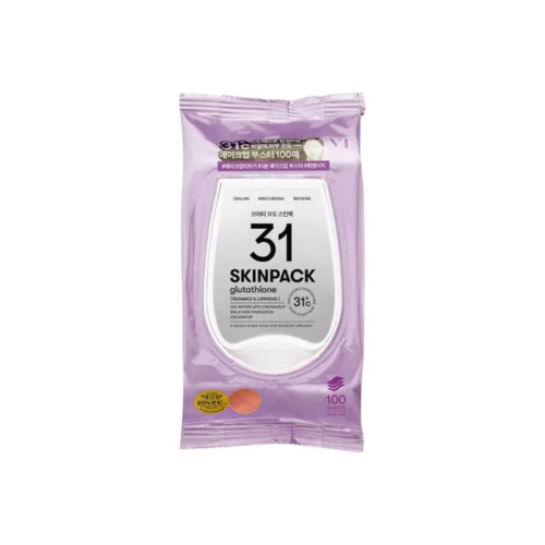 VT Cosmetics - Mascarilla prebase de maquillaje 31 Skinpack Glutathione - 100 unidades