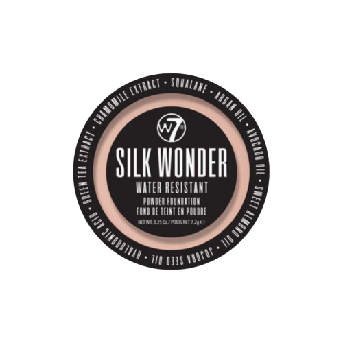 W7 - Base de maquillaje en polvo Silk Wonder - Natural Beige