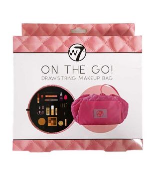 W7 - Bolso para maquillaje con cordones ajustables On The Go!