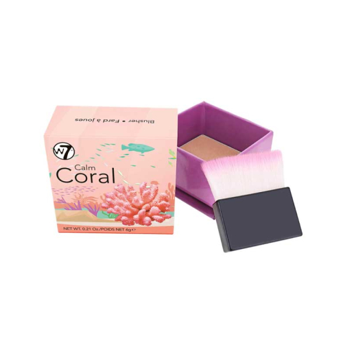 W7 - Colorete en polvo The Boxed Blusher - Calm coral