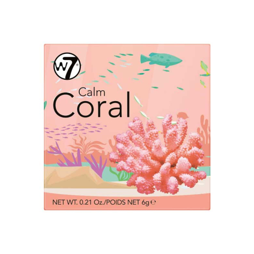 W7 - Colorete en polvo The Boxed Blusher - Calm coral