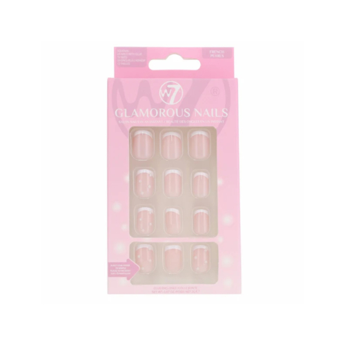 W7 Cosmetics - Uñas postizas Glamorous Nails - French Pearls