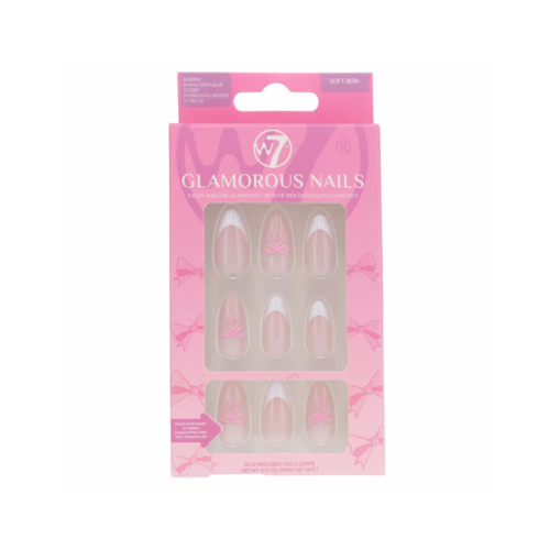 W7 Cosmetics - Uñas postizas Glamorous Nails - Soft Bow