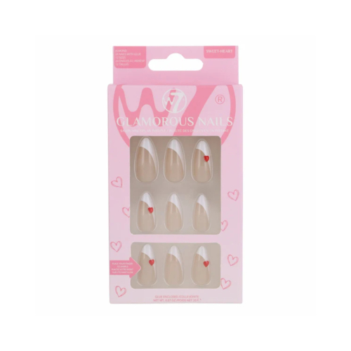 W7 Cosmetics - Uñas postizas Glamorous Nails - Sweet-Heart