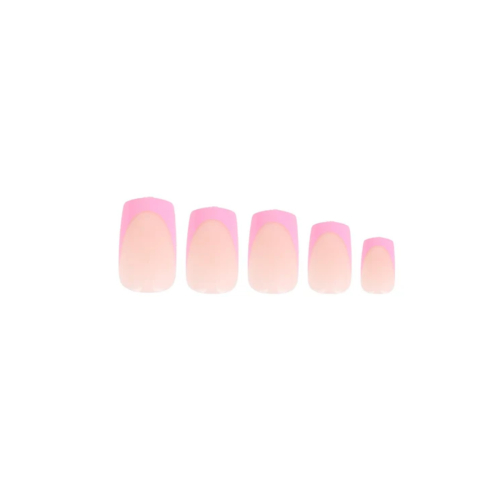 W7 Cosmetics - Uñas postizas Pre-Glued Nails - Pink French