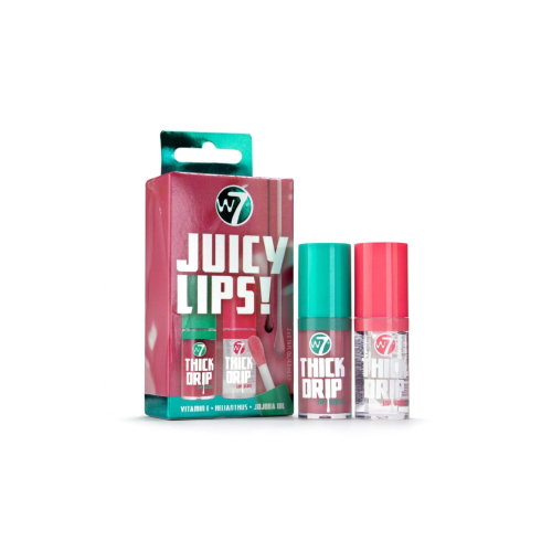 W7 -  Dúo de brillos de labios Juicy Lips! - Too Close + In the Clear
