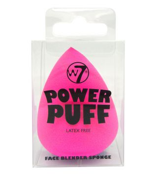 W7 - Esponja de maquillaje Power Puff - Rosa Neón