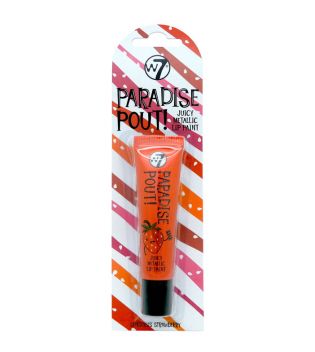 W7 - Labial líquido metálico Paradise Pout! - Sensuous strawberry