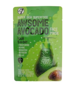 W7 - Mascarilla facial Super Skin Superfood - Awsome Avocado