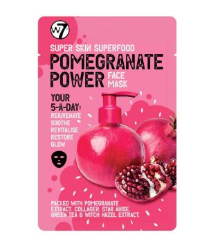 W7 - Mascarilla facial Super Skin Superfood - Pomegranate Power