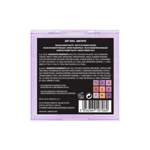 W7 - Paleta de pigmentos prensados Soft Hues - Amethyst