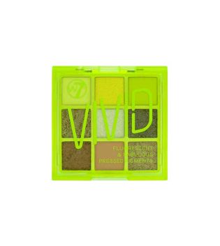 W7 - Paleta de pigmentos prensados Vivid - Glowin' Green