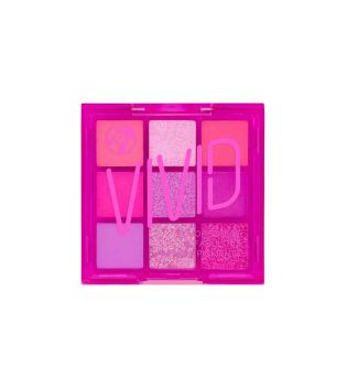 W7 - Paleta de pigmentos prensados Vivid - Punchy Pink