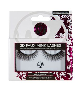 W7 - Pestañas postizas 3D Faux Mink Lashes - Back to Mine