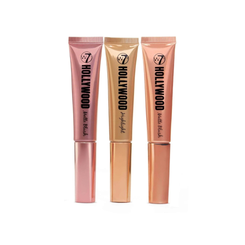 W7 -  Set de coloretes e iluminador Hollywood Blush & Glow