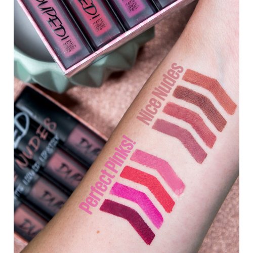 W7 - Set de labiales líquidos mate Duped! - Perfect Pinks!