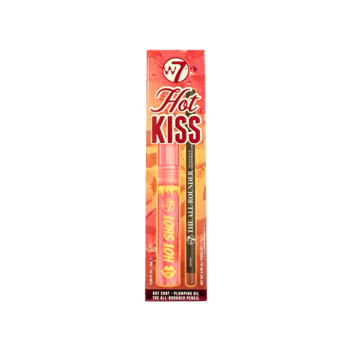 W7 - Set de Lápiz y Brillo de labios Hot Kiss