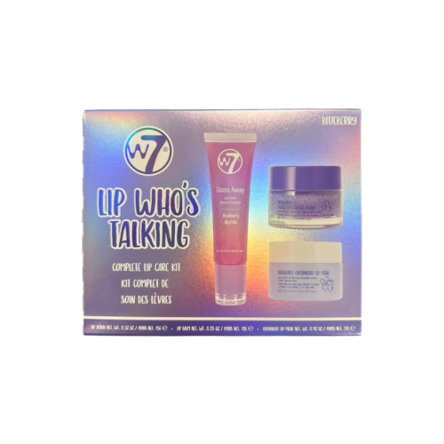 W7 -  Set para el cuidado labial Lip Who's Talking - Blueberry