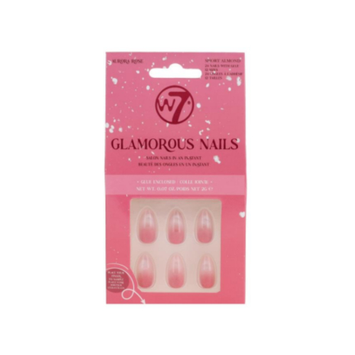 W7 - Uñas postizas Glamorous Nails - Aurora Rose
