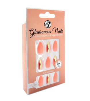 W7 - Uñas postizas Glamorous Nails - Fun Glowstick