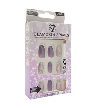 W7 - Uñas postizas Glamorous Nails - Glitter All the Way