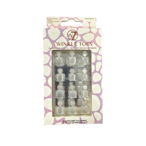 W7 - Uñas postizas para los pies Twinkle Toes - Moonbeam