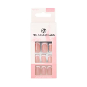 W7 - Uñas postizas Pre-Glued Nails - French Envy