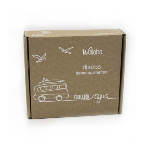 Wailoha - *Colección agua* - Discos desmaquillantes reutilizables