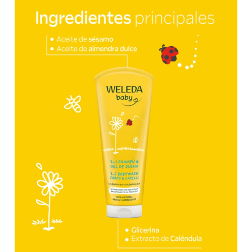 Weleda - Champú y gel de ducha Baby - Caléndula