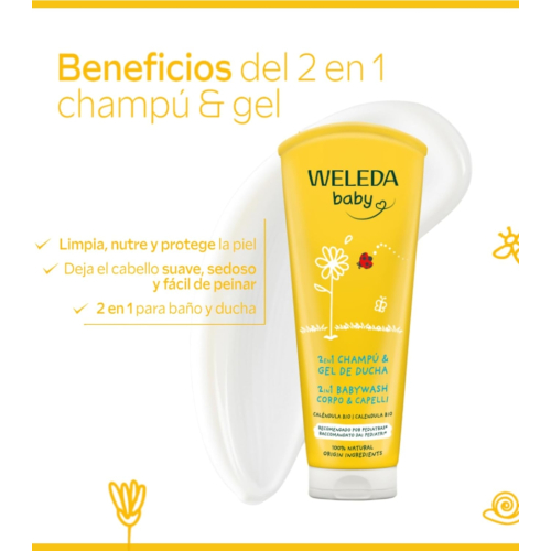 Weleda - Champú y gel de ducha Baby - Caléndula