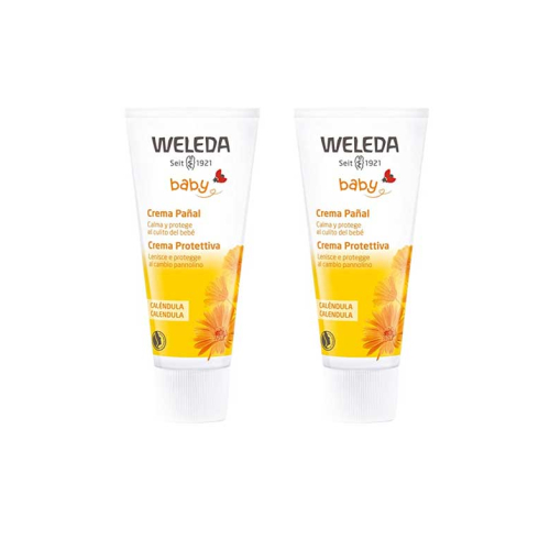 Weleda - Pack de 2 cremas para pañal de caléndula Baby