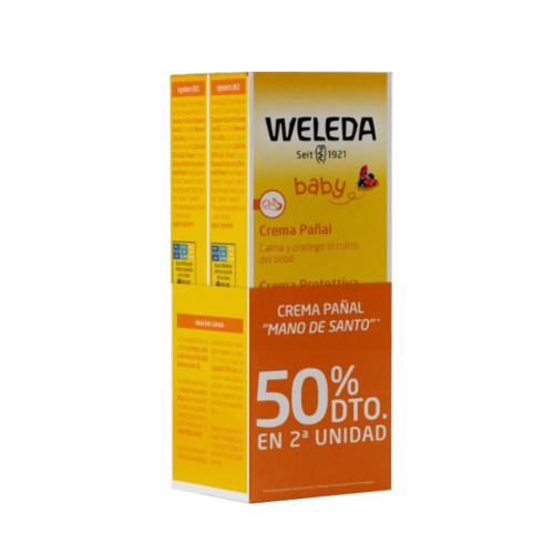 Weleda - Pack de 2 cremas para pañal de caléndula Baby