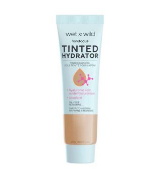 Wet N Wild - Base de maquillaje Bare Focus Tinted Hydrator - Medium Tan