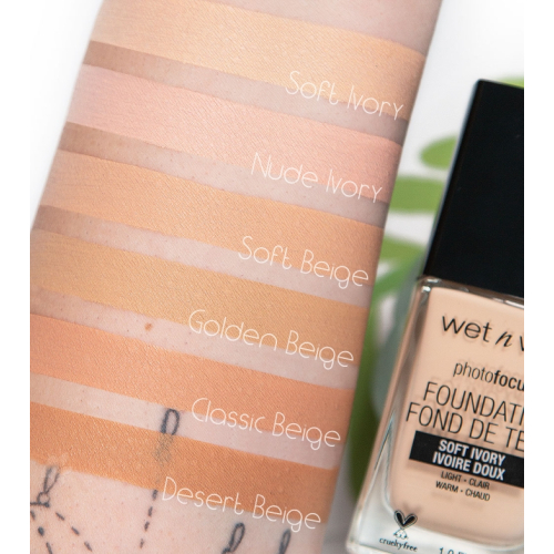 Wet N Wild - Base de maquillaje Photo Focus Matte - E363C: Nude Ivory