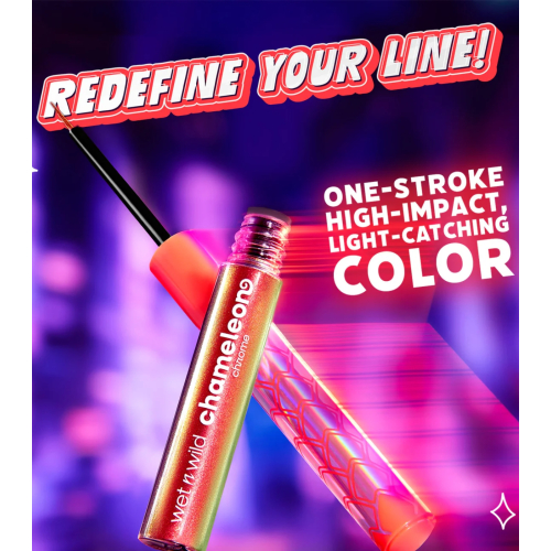 Wet n Wild - Delineador de ojos líquido Chameleon Chrome - Turbo Dream