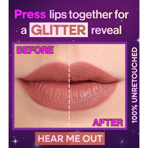 Wet n Wild - Labial líquido con shimmer Mega Glitter - Hear Me Out