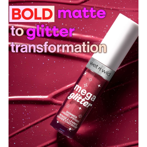 Wet n Wild - Labial líquido con shimmer Mega Glitter - Pink Future