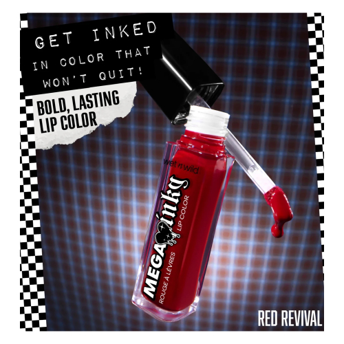 Wet n Wild - Labial líquido Mega Inky - Red Revival